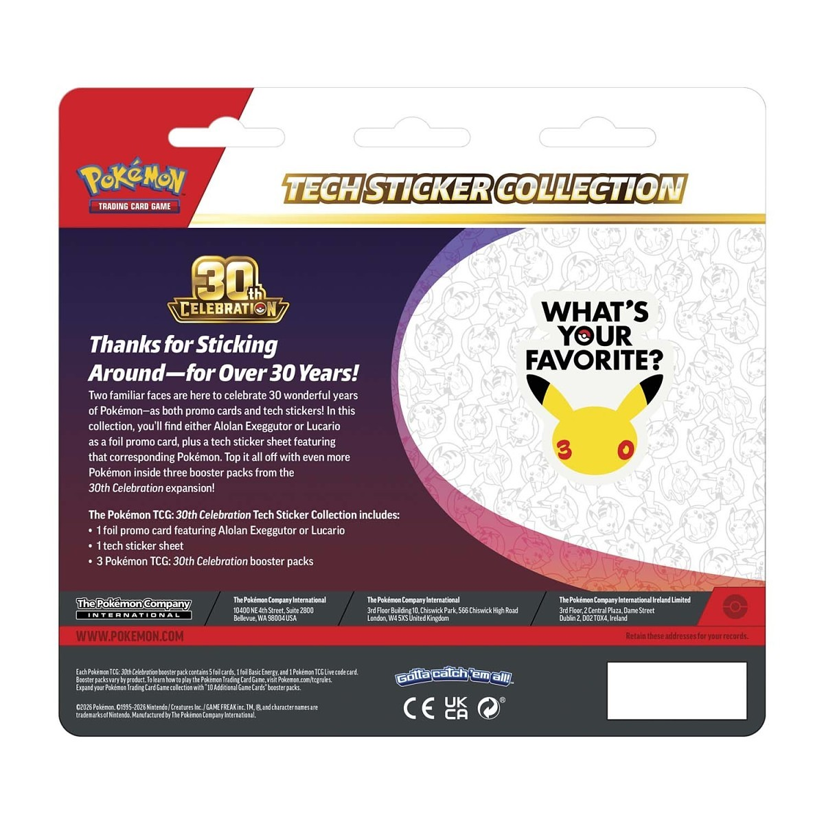 30th Celebration Tech Sticker Collection