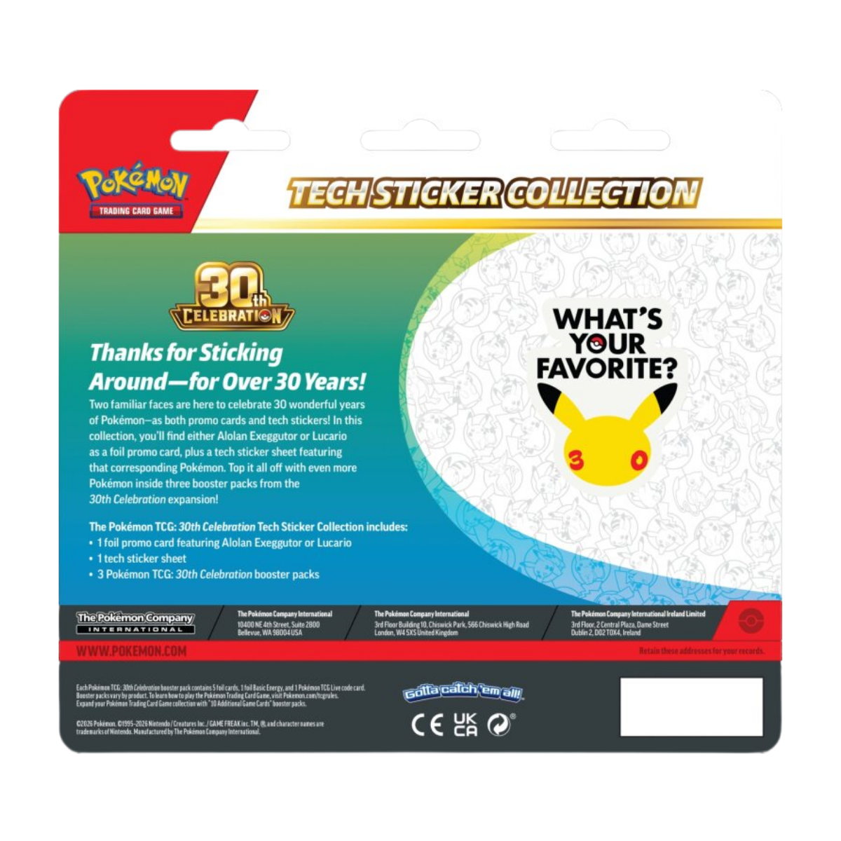 30th Celebration Tech Sticker Collection