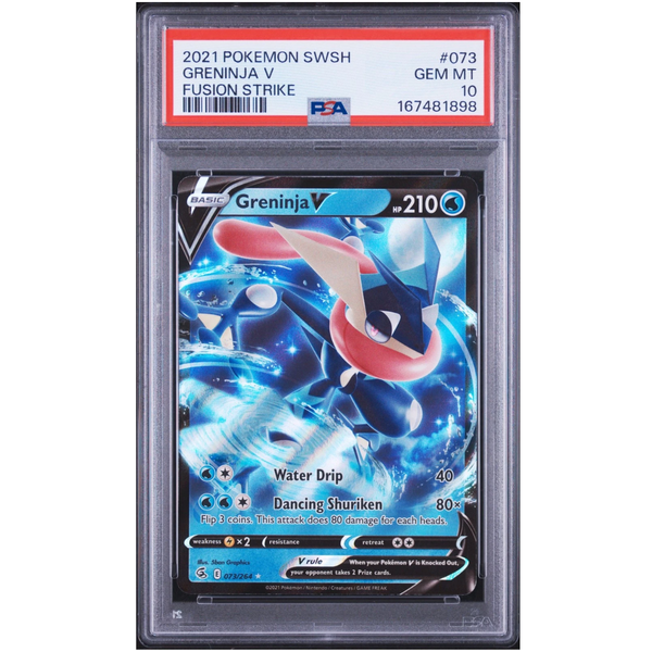 Greninja V (073/264) · PSA 10 - Fusion Strike